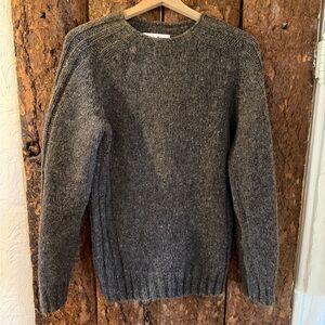 Harley of Scotland Men's Brown Crewneck Sweater